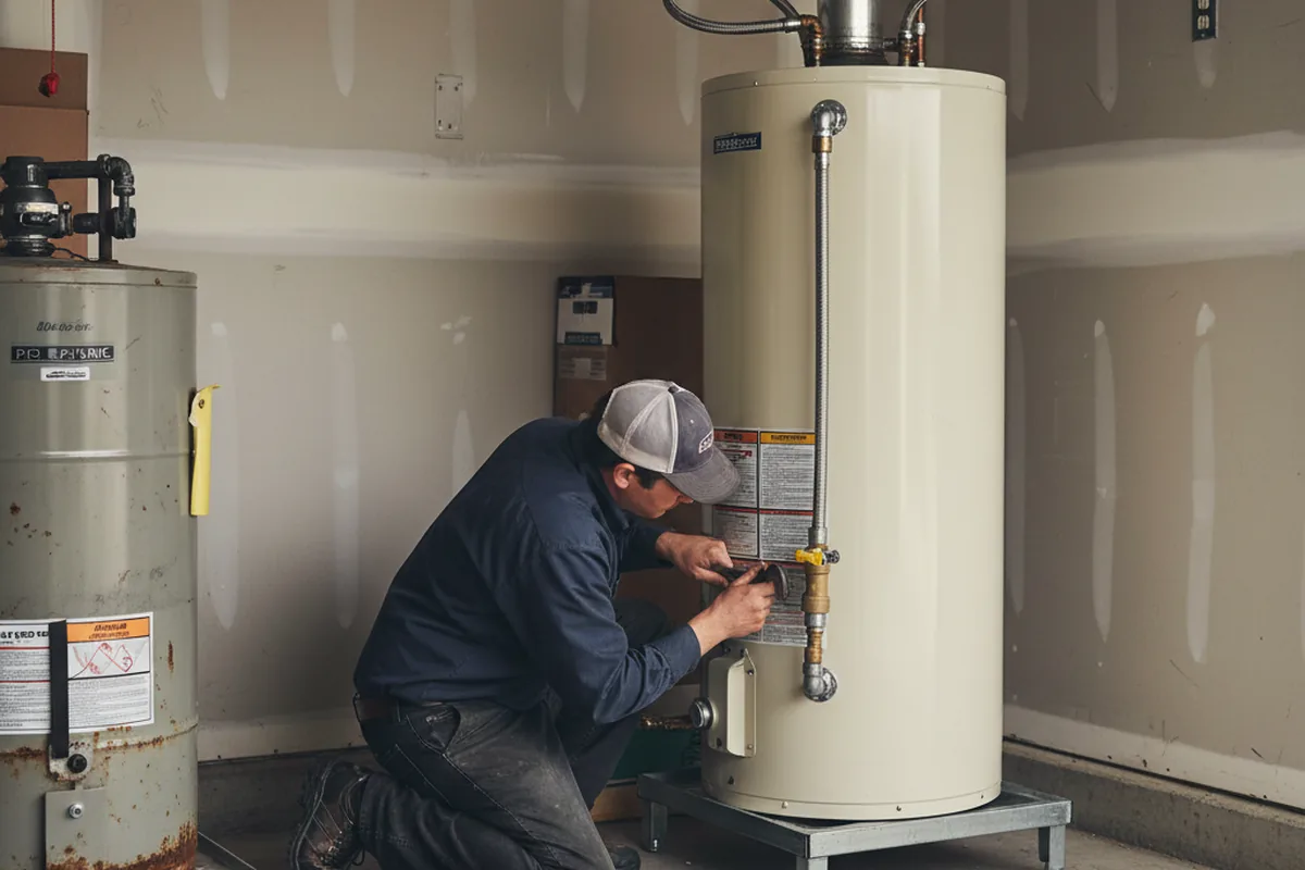 Water heater and shutoff valve replacement in Clairton