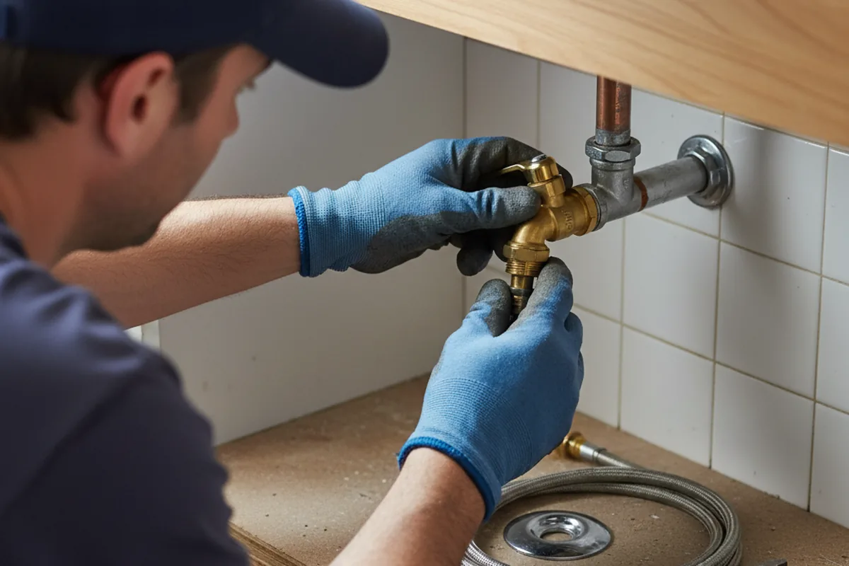Shutoff valve and fitting work during Faucet and Fixture Repair in Clairton